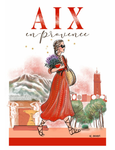 Aix - affiche, carte