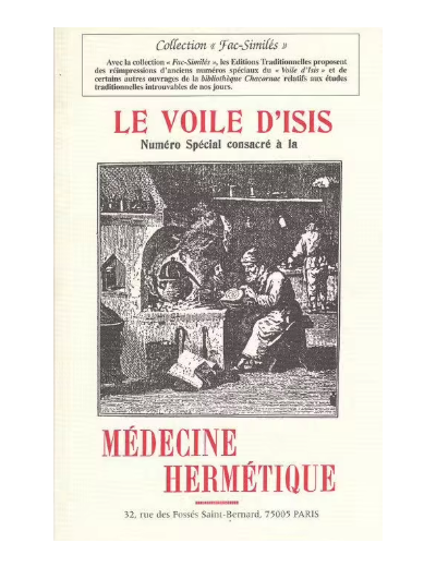 Le Voile d'Isis - La médecine hermétique