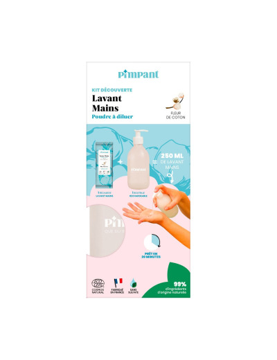 Kit découverte Lavant mains fleur de coton 25g