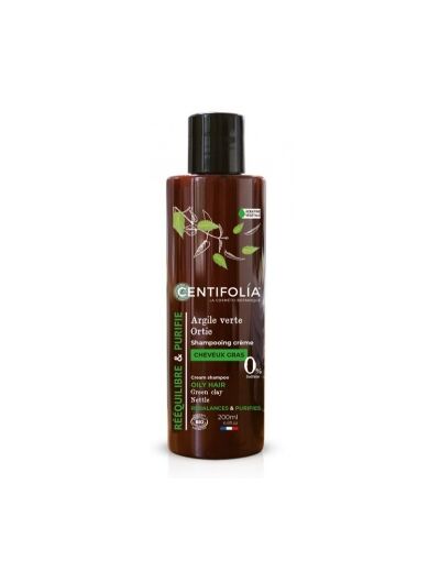 Shampoing cheveux gras ortie et argile verte 200ml