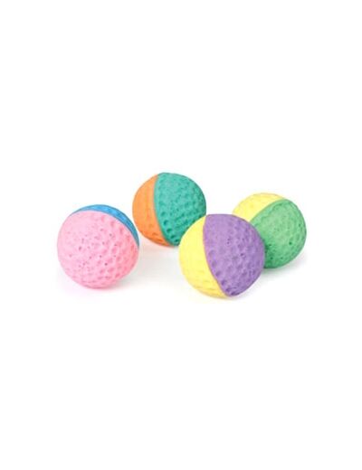 Balles éponge en forme de balles de golf - 4x 4cm