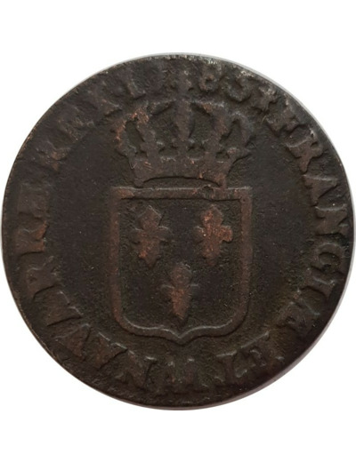 LOUIS XVI (1774-1792) 1 SOL 1785 AA (Metz) TB+