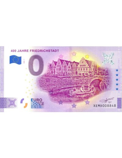 ALLEMAGNE 2020-1 400 JAHRE FRIEDRICHSTADT (ANNIVERSAIRE) BILLET SOUVENIR 0 EURO