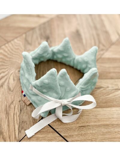Couronne minky turquoise