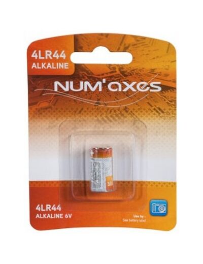 Blister 1 pile alcaline 4LR44 6 volts NUM'AXES