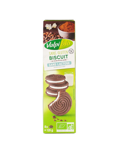 Biscuits Cacao et à la Vanille Sans Gluten Bio 125g