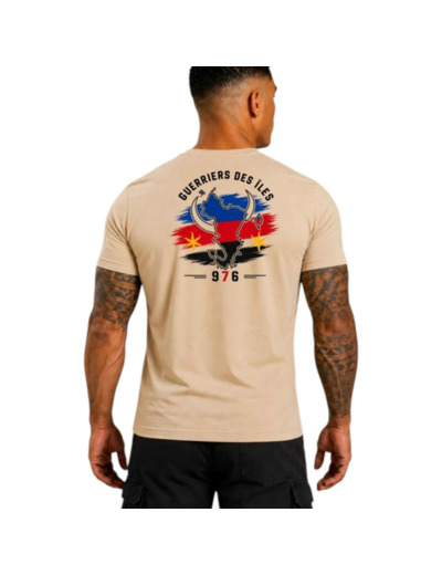 T‑shirt « Guerriers des Îles » – 976 Mayotte – Coton 190 g (coyote)