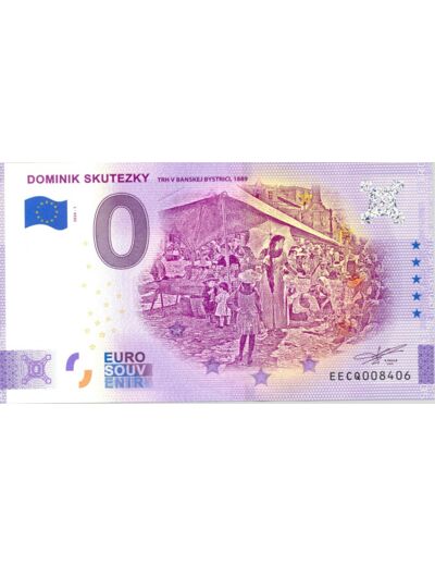 SLOVAQUIE 2020-1 DOMINIK SKUTEZKY VERSION ANNIVERSAIRE BILLET SOUVENIR 0 EURO