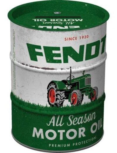 Tirelire métal - Fendt - All Season Motor Oil - Design vintage - Nostalgic-Art.