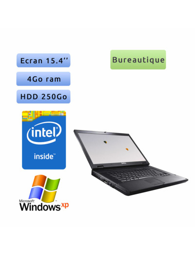 Dell Latitude E5500 - Windows XP - 2.2GHz 4Go 250Go - port serie - 15.4 - Ordinateur Portable PC