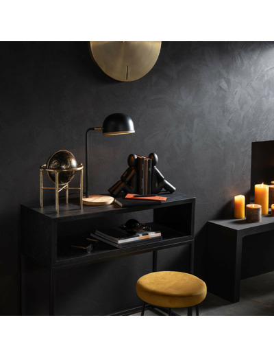 Globe terrestre déco métal 26x26x30cm