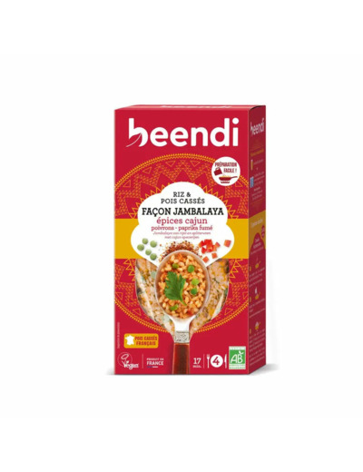 Riz et Pois cassés aux épices cajun façon Jambalaya-4 personnes