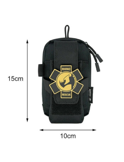 Trousse IFAK noire Rhino Rescue - kit de premiers secours vide personnalisable
