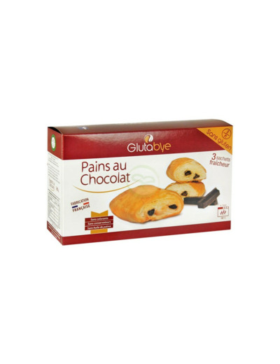 Pains au Chocolat SANS GLUTEN-x3-165g-Glutabye