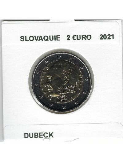 SLOVAQUIE 2021 2 EURO COMMEMORATIVE DUBECK SUP