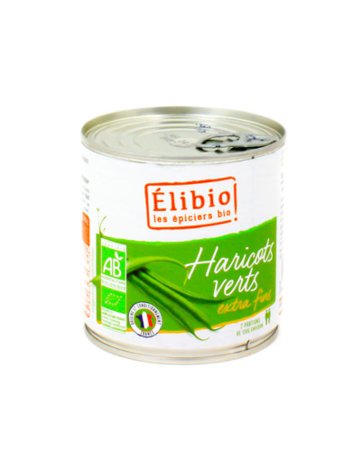 Haricots Verts Extra-Fins en Conserve Bio 400g