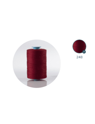 ZX 35 - 248 CERISE FIL À COUDRE 100% POLYESTER TRÈS RÉSISTANT bobine 500m
