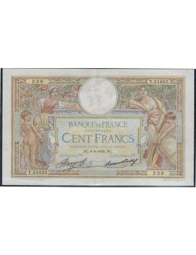 FRANCE 100 FRANCS MERSON SANS LOM 6-8-1936 T.51855 SUP