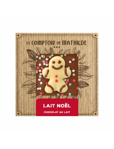 Tablette Chocolat Lait Noël 80G