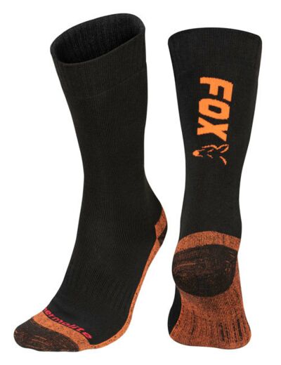 chausettes black orange fox