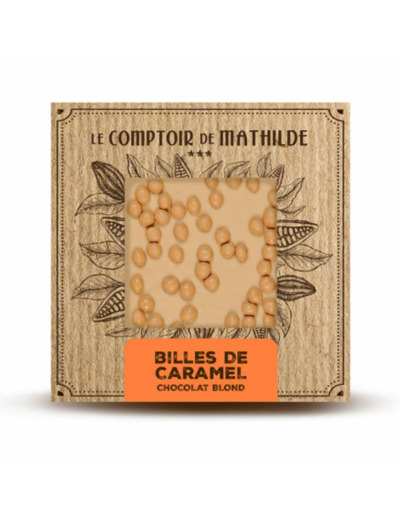 Tablette Billes caramel - Chocolat blond - 80G