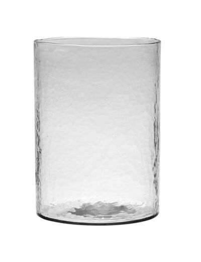 Vase cylindrique verre Gaia 19x26 cm