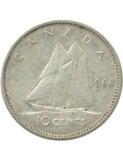 CANADA 10 CENTS 1960 TTB