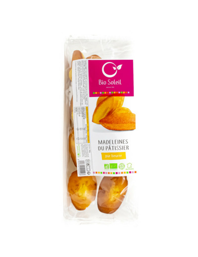 Madeleines du pâtissier pur beurre Bio 180g