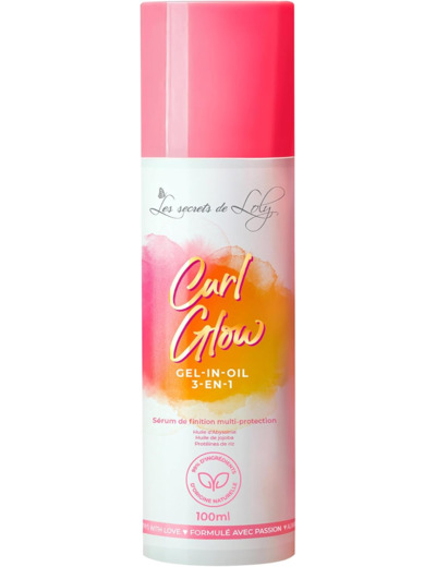 Les Secrets De Loly – Curl Glow – Sérum Finition Multi-Protection – Soin Cheveux Protecteur - Vegan 99% Naturel – Protection Chaleur – 100ml