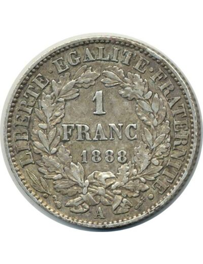 FRANCE 1 FRANC CERES 1888 A etat TTB (G465a)