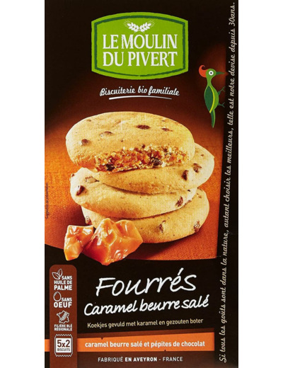 BISCUIT FOURRE CARAMEL BEURRE SALE 175G Fourres