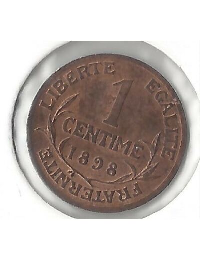 FRANCE 1 CENTIME DUPUIS 1898 SUP/NC