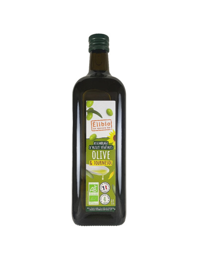 Huile d'Olive et Tournesol Désodorisée 1L Bio