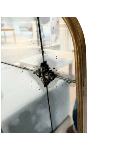 Miroir mural antique doré 62x4x124cm