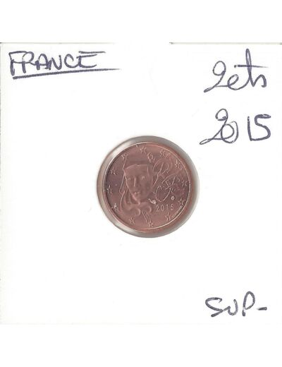 FRANCE 2015 1 CENTIME SUP-