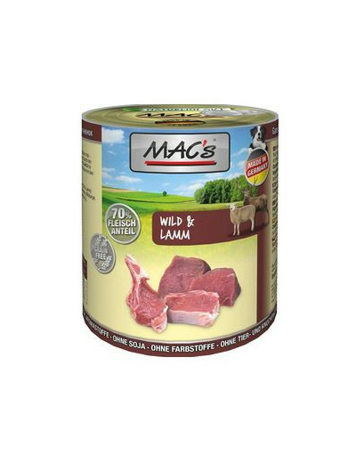 MAC'S gibier & agneau pour chien - 200g