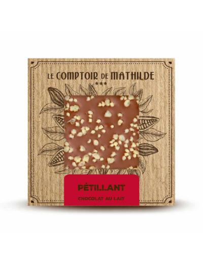 Tablette Pétillant - Chocolat lait - 80G