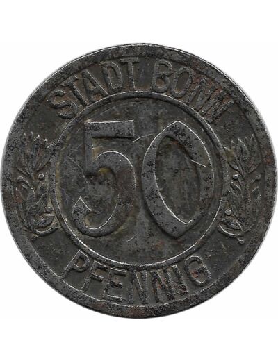 ALLEMAGNE - 50 PFENNIG STADT BONN 1920 FER TB+