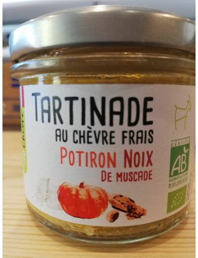 Tartinade chèvre potiron noix de muscade