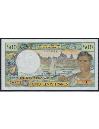 NOUVELLE CALEDONIE NOUMEA 500 FRANCS NON DATE (1969-92) SERIE V.1 NEUF