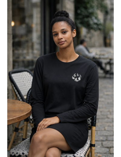 T-shirt manches longues Empreinte Signature Malabar – Swarovski