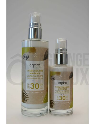 Crème Solaire Minérale SPF 30 - Endro - Bio