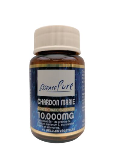 Chardon marie 10.000mg-40 gélules-Essence Pure