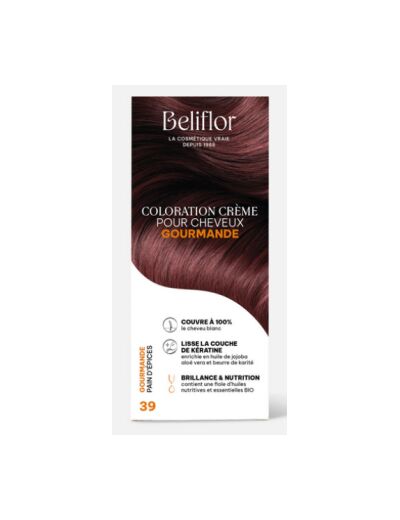 Coloration Crème pour Cheveux 39 Couleur Gourmande Pain d'épices