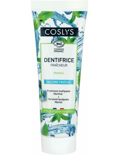 Dentifrice fraîcheur menthol 100g Coslys