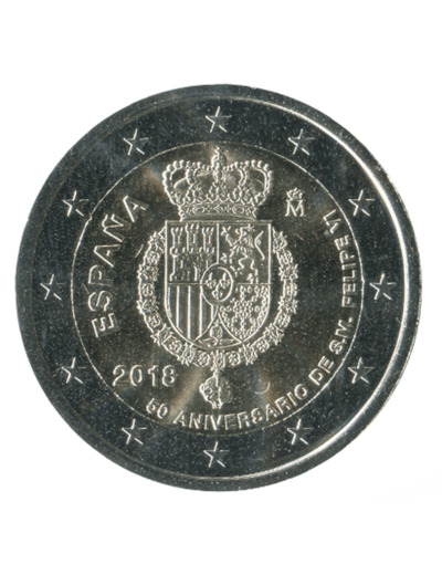 ESPAGNE 2018 2 EURO COMMEMORATIVE FELIPE VI