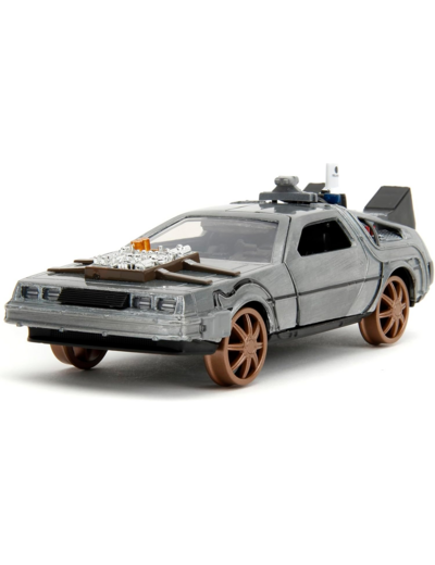 Jada 34786 - Retour vers le futur Partie 3 - Delorean avec roues de train - 1/32