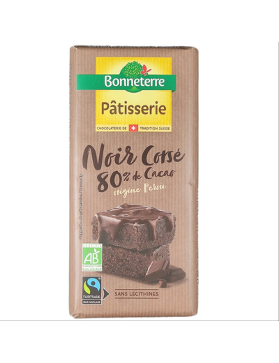 Chocolat Pâtisserie Noir Cassé 180g Bio