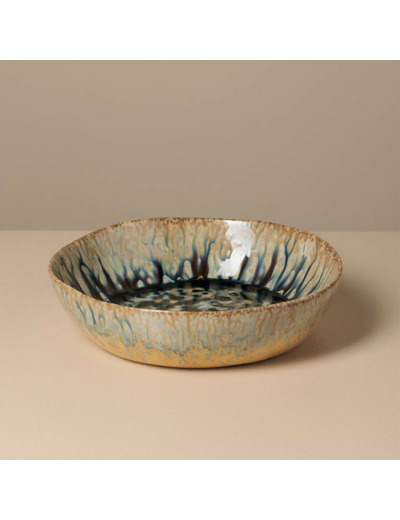 Assiette creuse céramique Intense bleu foncé 22x22x5cm