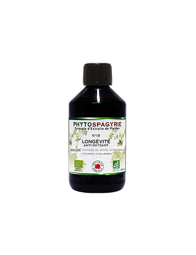 Phytospagyrie N°18 Longévité (Anti-oxydant)-300ml-Vecteur Energy